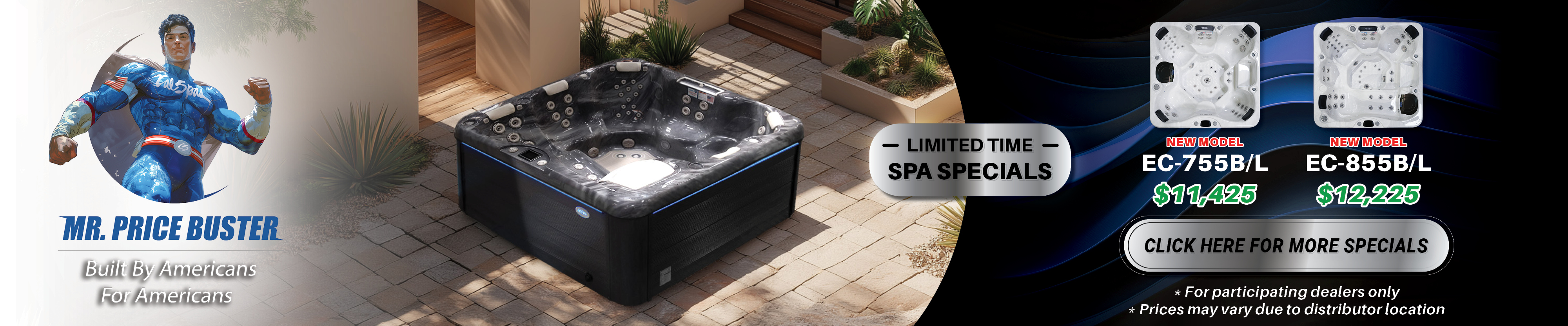 Calspas hot tub being used in a family setting - Westville